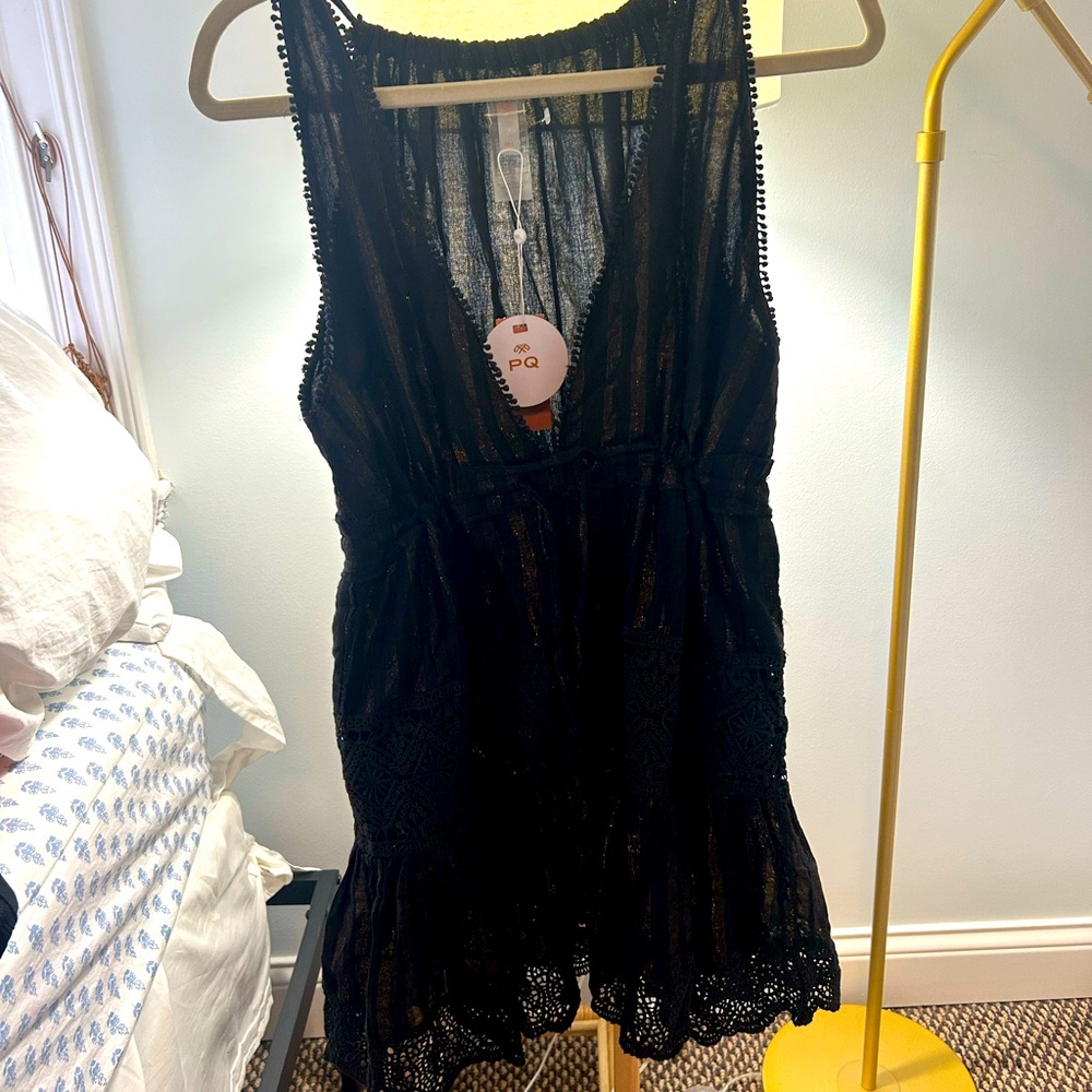 Black Lace Sleeveless Dress